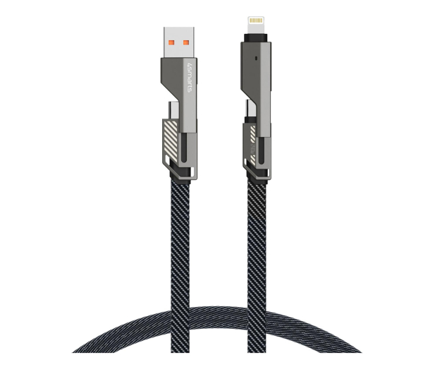 4smarts ComboCord Flat 240W USB/USB-C/Lightning 1.5m + brelok - 1535853 - zdjęcie 2